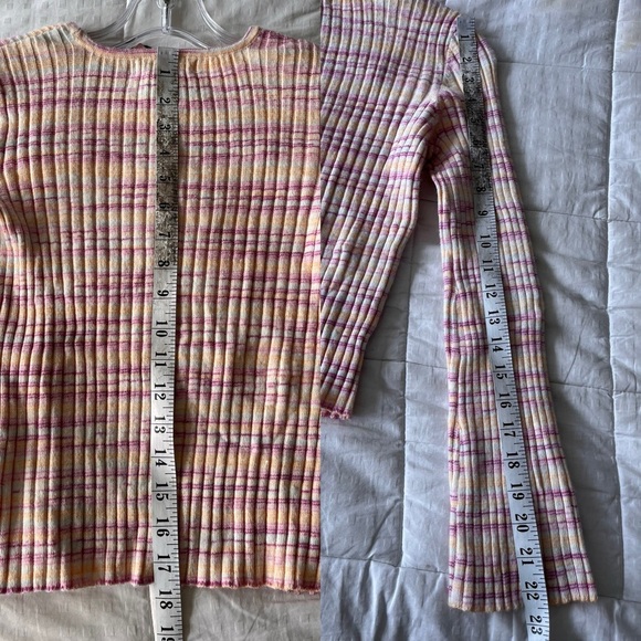 NWT Sincerely Jules Y2K Stretch Ribbed Knit Long Sleeve Sweater S - Picture 9 of 11